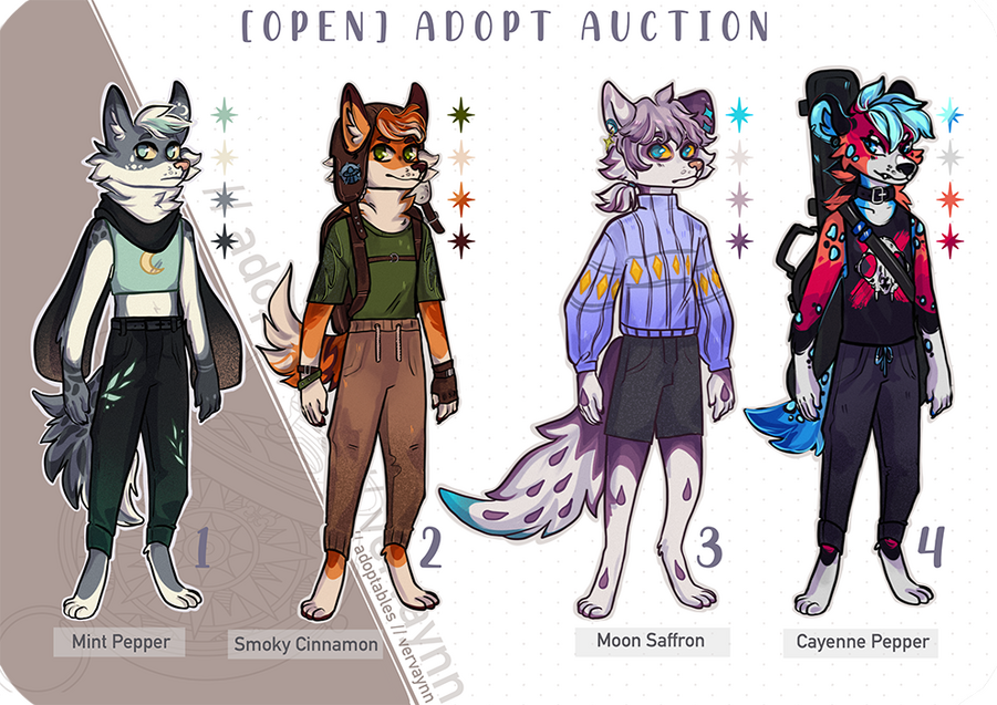 1. OPEN / 2. OPEN / 3. OPEN / 4. CLOSED / (35 eur)